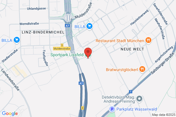 Magistrat Linz Sportanlage Lissfeld Verw. Wolfgang Kobold