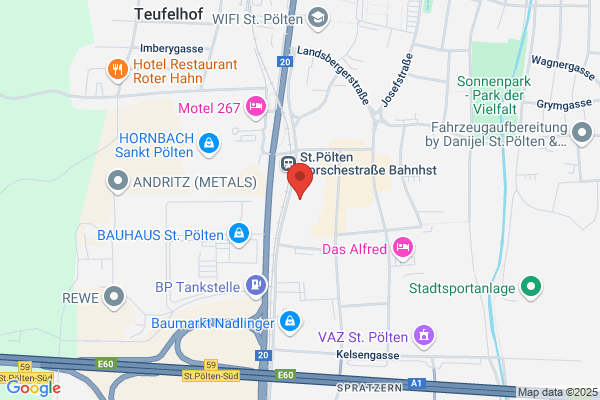 Georg Fessl GmbH., Standort Spratzern