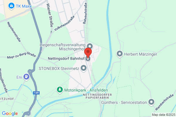 Oesterr. Bundesbahnen Bahnhof Nettingsdorf