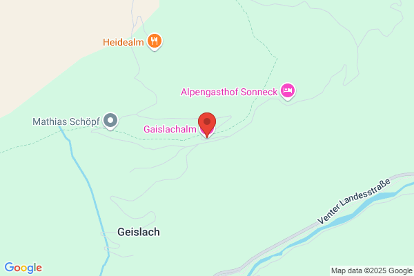 Alpengasthof Gaislachalm - Oetztaler Alpen - Gstrein Gastronomiebetriebe GmbH
